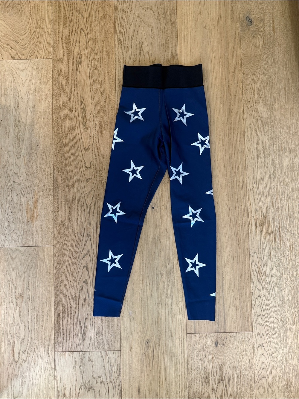ultracor Navy Leggings with White Star Print